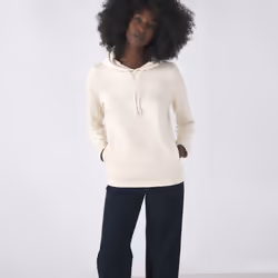 B&C Womens/Ladies Organic Hoodie - XS, Off White