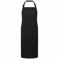 Premier Organic Fairtrade Certified Recycled Full Apron - One Size, Black