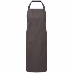 Premier Organic Fairtrade Certified Recycled Full Apron - One Size, Dark Grey