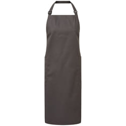 Premier Organic Fairtrade Certified Recycled Full Apron - One Size, Dark Grey