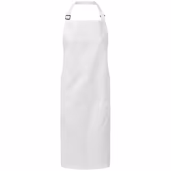 Premier Organic Fairtrade Certified Recycled Full Apron - One Size, White