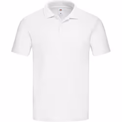 Fruit of the Loom Mens Original Pique Polo Shirt - S, White