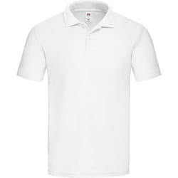 Fruit of the Loom Mens Original Pique Polo Shirt - S, White