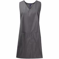 Premier Womens/Ladies Wrap Around Work Tunic - L-XL, Dark Grey