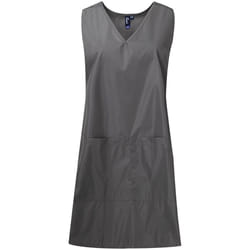 Premier Womens/Ladies Wrap Around Work Tunic - L-XL, Dark Grey
