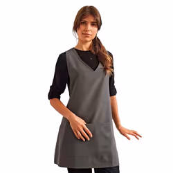 Premier Womens/Ladies Wrap Around Work Tunic - L-XL, Dark Grey