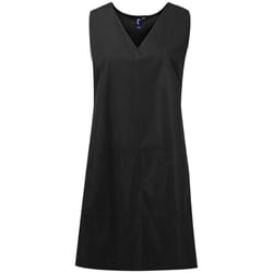 Premier Womens/Ladies Wrap Around Work Tunic - L-XL, Black
