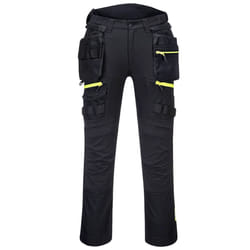 Portwest Unisex Adult DX4 Detachable Holster Pocket Work Trousers - 34R, Black