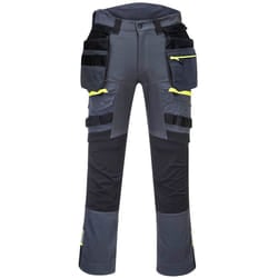 Portwest Unisex Adult DX4 Detachable Holster Pocket Work Trousers - 36R, Gunmetal Grey