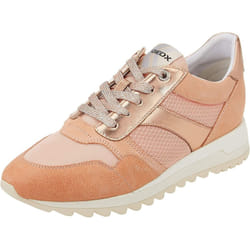 Geox Womens/Ladies Tabelya Leather Trainers - 5 UK, Peach