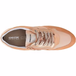 Geox Womens/Ladies Tabelya Leather Trainers - 5 UK, Peach