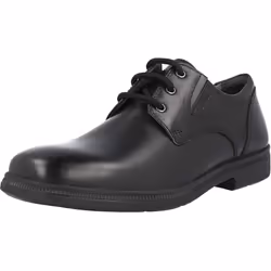 Geox Boys Federico Leather School Shoes - 2.5 UK, Black