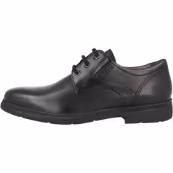 Geox Boys Federico Leather School Shoes - 1 UK, Black