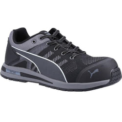 Puma Safety Mens Elevate Low Knitted Safety Trainers - 8 UK, Black