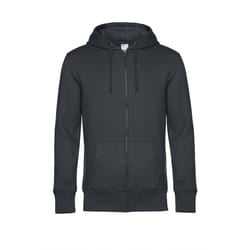 B&C Mens Full Zip Hoodie - M, Asphalt