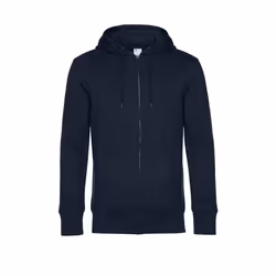 B&C Mens Full Zip Hoodie - M, Navy