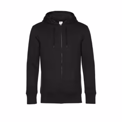 B&C Mens Full Zip Hoodie - S, Black