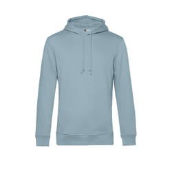 B&C Mens Organic Hoodie - S, Dusty Blue