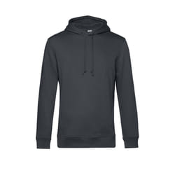 B&C Mens Organic Hoodie - S, Asphalt