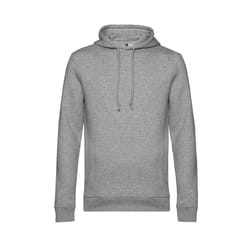 B&C Mens Organic Hoodie - S, Heather Grey
