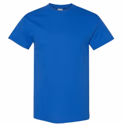 Gildan Mens Heavy Cotton Short Sleeve T-Shirt (Pack Of 5) - 4XL, Royal