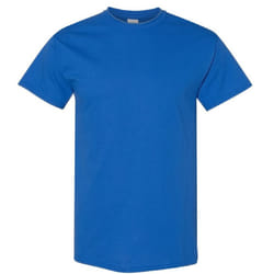 Gildan Mens Heavy Cotton Short Sleeve T-Shirt (Pack Of 5) - 4XL, Royal