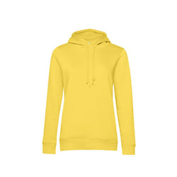 B&C Womens/Ladies Organic Hoodie - L, Blazing Yellow