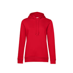 B&C Womens/Ladies Organic Hoodie - XS, Red