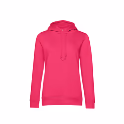 B&C Womens/Ladies Organic Hoodie - XS, Bright Magenta