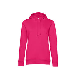 B&C Womens/Ladies Organic Hoodie - XS, Bright Magenta