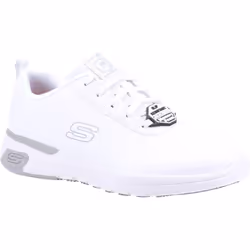 Skechers Womens/Ladies Marsing Gmina Slip Resistant Leather Trainers - 4 UK, White