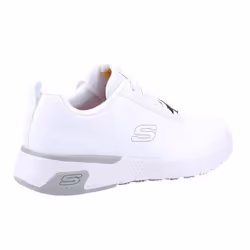 Skechers Womens/Ladies Marsing Gmina Slip Resistant Leather Trainers - 8 UK, White