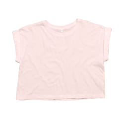 Mantis Womens/Ladies Organic Cropped T-Shirt - XS, Soft Pink