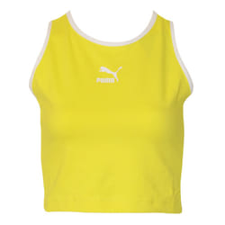 Puma Womens/Ladies Classics Cropped Tank - L, Blazing Yellow