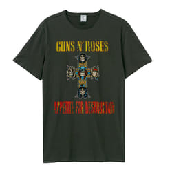 Amplified Unisex Adult Appetite For Destruction Guns N Roses T-Shirt - XS, Charcoal