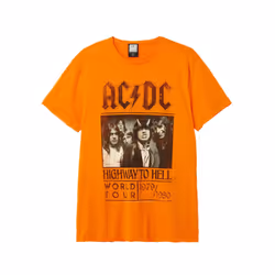 Amplified Unisex Adult Highway To Hell Poster AC/DC T-Shirt
