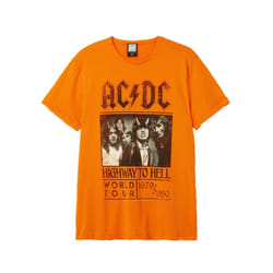 Amplified Unisex Adult Highway To Hell Poster AC/DC T-Shirt