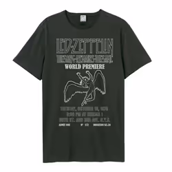 Amplified Unisex Adult The Song Remains The Same Led Zeppelin T-Shirt - XS, Charcoal
