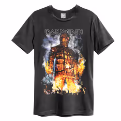 Amplified Unisex Adult The Wicker Man Iron Maiden T-Shirt - XS, Charcoal