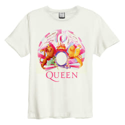 Amplified Unisex Adult A Night At The Opera Queen T-Shirt - XS, Vintage White