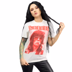 Amplified Unisex Adult Kool Keef The Rolling Stones T-Shirt - L, Vintage White