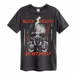 Amplified Unisex Adult Wicked World Black Sabbath T-Shirt