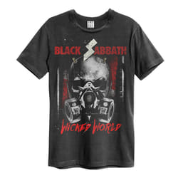 Amplified Unisex Adult Wicked World Black Sabbath T-Shirt
