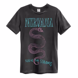 Amplified Unisex Adult Serve The Serpents Nirvana T-Shirt - S, Charcoal