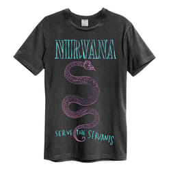 Amplified Unisex Adult Serve The Serpents Nirvana T-Shirt - S, Charcoal