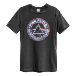 Amplified Unisex Adult Neon Dark Side Pink Floyd T-Shirt