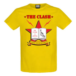 Amplified Unisex Adult Know Your Rights The Clash T-Shirt - S, Yellow
