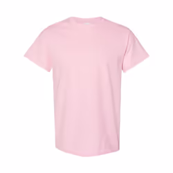 Gildan Mens Heavy Cotton Short Sleeve T-Shirt (Pack Of 5) - XL, Light Pink