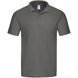 Fruit of the Loom Mens Original Polo Shirt - 3XL, Light Graphite