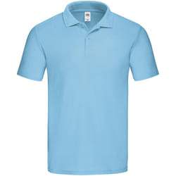 Fruit of the Loom Mens Original Polo Shirt - 2XL, Sky Blue